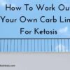 How to work out your own carb limit for ketosis